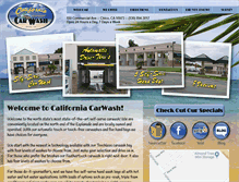 Tablet Screenshot of californiacarwashchico.com
